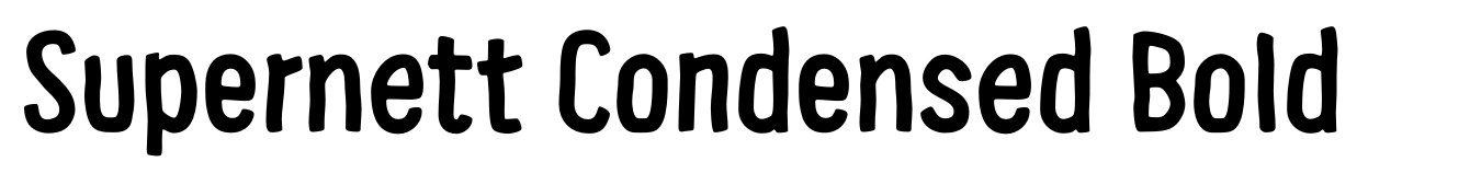 Supernett Condensed Bold